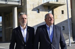Συνάντηση του Δημάρχου Θεσσαλονίκης Κωνσταντίνου Ζέρβα με τον πρώην Πρωθυπουργό Κώστα Καραμανλή